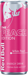 Red Bull Peach Edition - Hvid Ferskensmag